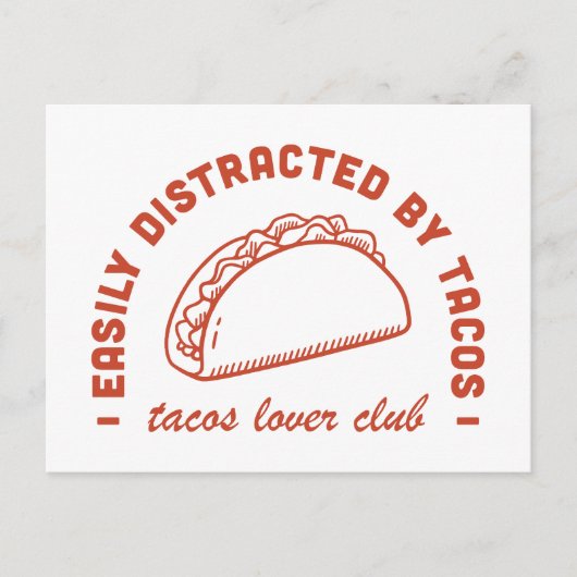 Tacos Liebhaber Postkarte (Vorderseite)