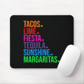 Tacos Limon Fiesta Tequila Mousepad (Mit Mouse)