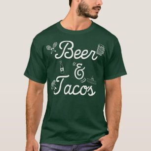 Tacos Lover Funny Tacos und Bier Zitat T-Shirt