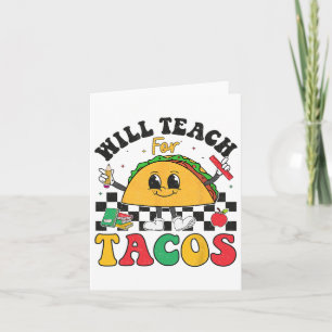 Tacos Lover Niedlich Cinco de May wird unterrichte Karte