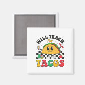 Tacos Lover Niedlich Cinco de May wird unterrichte Magnet (Vorderseite/Rückseite)