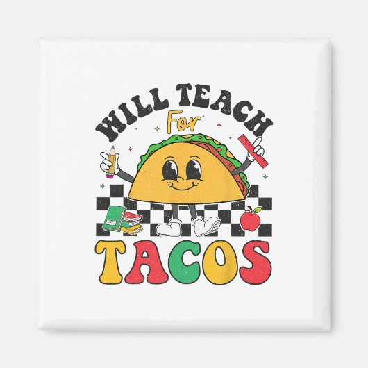 Tacos Lover Niedlich Cinco de May wird unterrichte Magnet (Vorne)