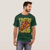 Tacos mein Lieblingsessen T-Shirt (Vorne ganz)