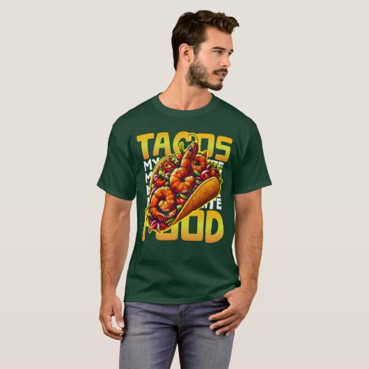 Tacos mein Lieblingsessen T-Shirt (Vorne ganz)
