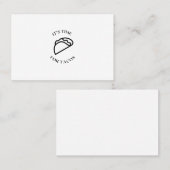 Tacos mexikanische Fastfood-Zeit Visitenkarte (Vorne/Hinten)