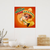 Tacos mexikanisches Essen Poster (Küche)