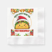 Tacos Mexikos Weihnachtsfeiertag Xmas Serviette (Vorderseite)