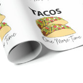 Tacos noch einmal mexikanisches Ernährungstadium Geschenkpapier (Rolleneckpunkt)