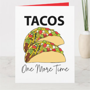 Tacos noch einmal mexikanisches Essen Taco Karte