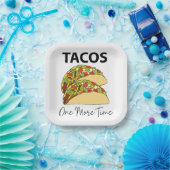 Tacos noch einmal mexikanisches Taco-Party Pappteller (Party)