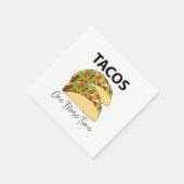 Tacos noch einmal mexikanisches Taco-Party Serviette (Ecke)