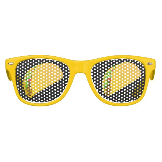 TACOS NOVELTY FUNNY Party Sonnenbrille (Vorderseite)