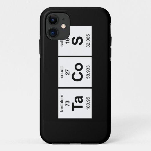 TaCoS-Periodensystem Case-Mate iPhone Hülle (Rückseite)