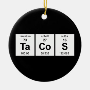 TaCoS-Periodensystem Keramik Ornament