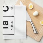 TaCoS-Periodensystem Küchentuch (Viertel Falte)