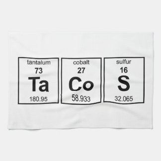 TaCoS-Periodensystem Küchentuch