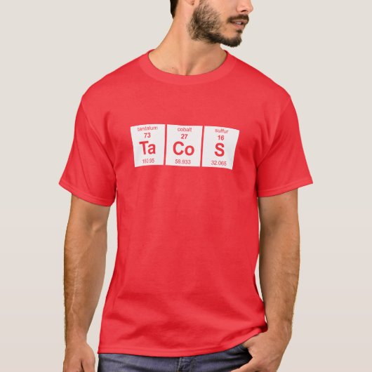 TaCoS-Periodensystem T-Shirt (Vorderseite)