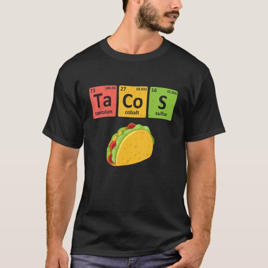 Tacos Periodic Table Chemistry Elements  Taco T-Shirt (Vorderseite)