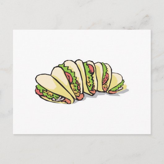Tacos Postkarte (Vorderseite)