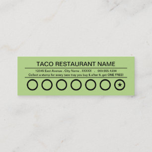 Tacos rapidos Lochkarte Treuekarte
