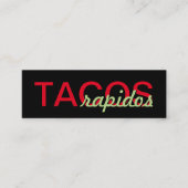 Tacos rapidos Lochkarte Treuekarte (Vorderseite)