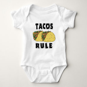 Tacos-Regel-Baby Baby Strampler