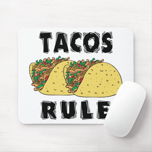 Tacos-Regel Mousepad (Mit Mouse)