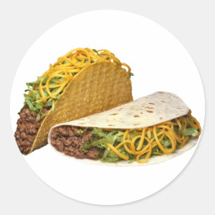 Tacos Runder Aufkleber