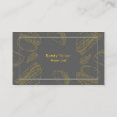 Tacos & Sandwiches Restaurant Business Card Visitenkarte (Rückseite)