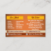 Tacos Service Business Cards Visitenkarte (Rückseite)