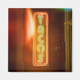 Tacos signieren Typografisches Bild Taco Art Word  Magnet