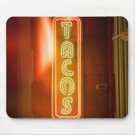 Tacos signieren Typografisches Bild Taco Art Word  Mousepad