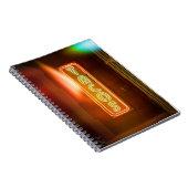 Tacos signieren Typografisches Bild Taco Art Word Notizblock (Rechte Seite)