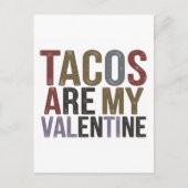 Tacos sind mein Valentine Postkarte (Vorderseite)