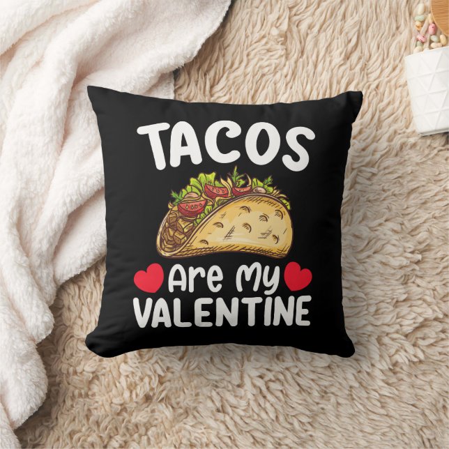 Tacos sind mein Valentinstag Funny Food Lover Kissen (Decke)