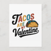 Tacos sind mein Valentinstag Funny Postkarte (Vorderseite)