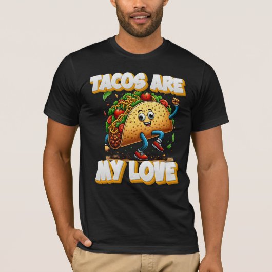 Tacos sind meine Liebe T-Shirt (Vorderseite)