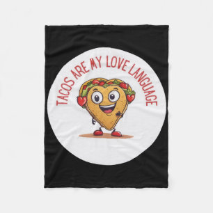 Tacos sind meine Liebessprache Lustiger mexikanisc Fleecedecke