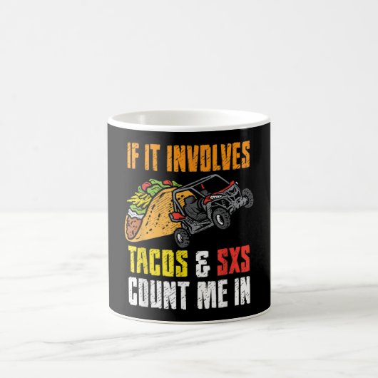 Tacos & SxS Vierrad-Vierradantrieb UTV ATV Kaffeetasse (Mittel)