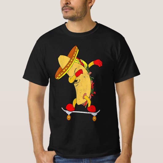 Tacos-T - Shirt für Skateboarding | Geschenk für S (Vorderseite)