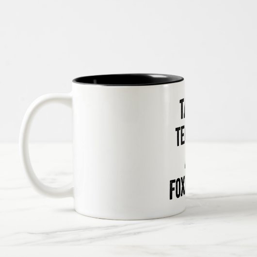 Tacos Tequila And Foxhound Funny Zweifarbige Tasse (Links)