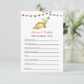 Tacos & Tequila Fiesta Duschberatung & Wünsche Einladung (Stehend Vorderseite)