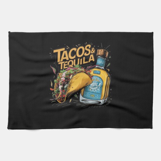 Tacos & Tequila Geschirrtuch (Horizontal)