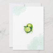 Tacos & Tequila Margarita Adult Geburtstagsparty Einladung (Rückseite)