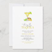 Tacos & Tequila Mexican Fiesta Couples Dusche Einladung (Vorderseite)