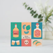 Tacos & Tequila Postkarte (Stehend Vorderseite)