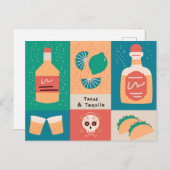 Tacos & Tequila Postkarte (Vorne/Hinten)
