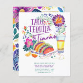 Tacos Tequila Tiaras Letzte Fiesta Bachelorette (Vorne/Hinten)