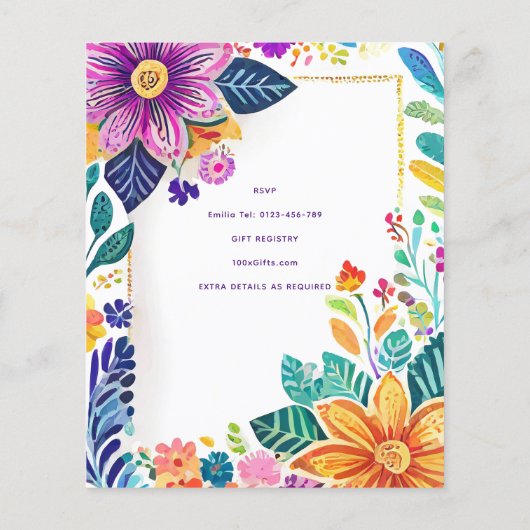 Tacos Tequila Tiaras Letzte Fiesta Bachelorette (Rückseite)