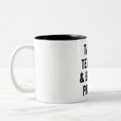 Tacos Tequila und Berger Picard Funny Zweifarbige Tasse (Links)
